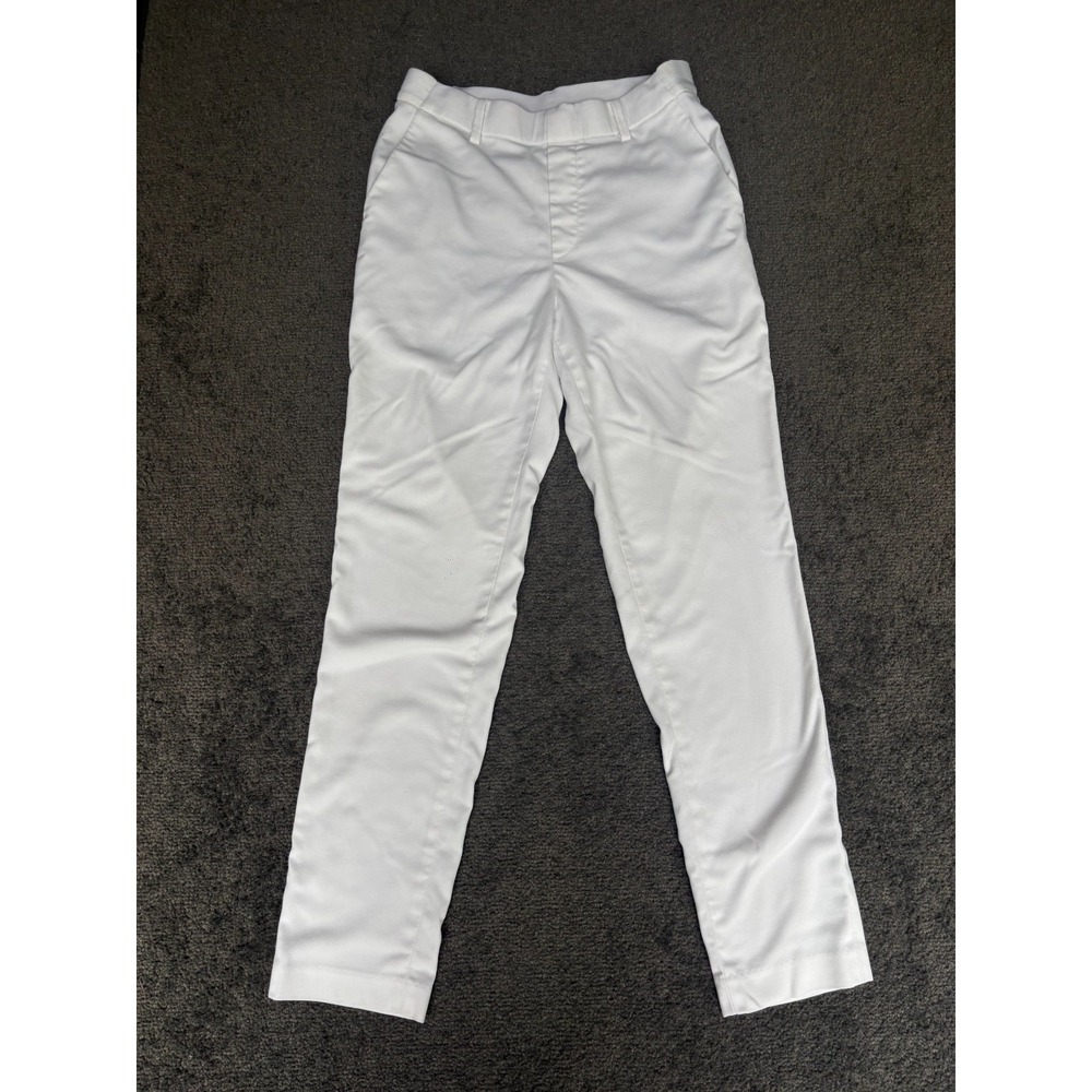 Uniqlo Dress Pants Women's Size XS White Polyester Stretch Classic Formal‎